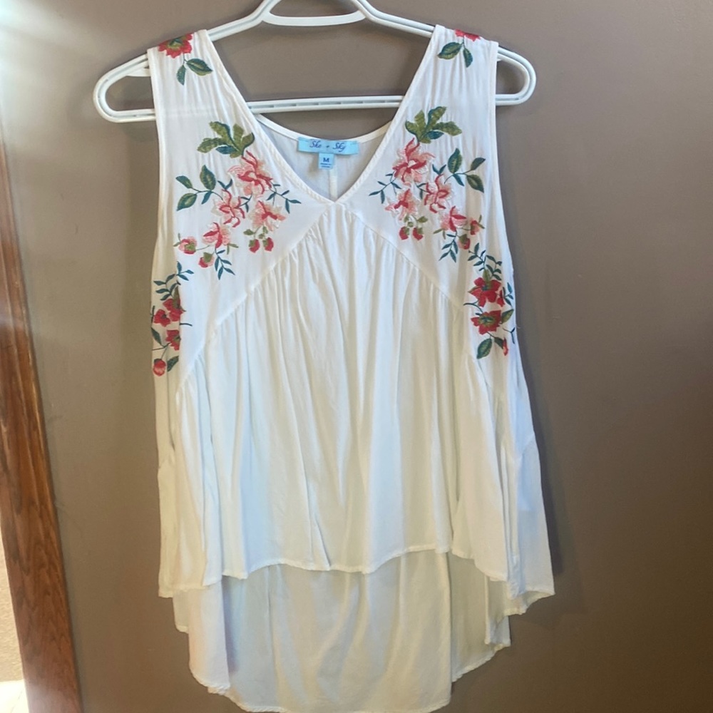 White tank top